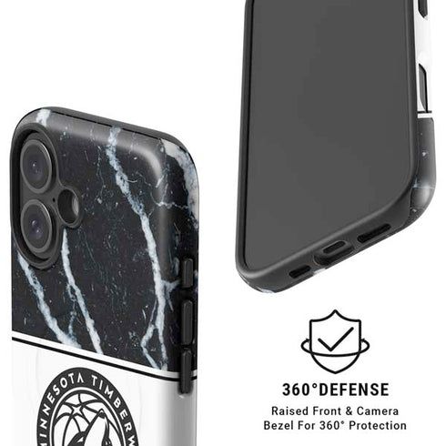 NBA Minnesota Timberwolves Marble iPhone 16 Plus Magsafe Impact Case